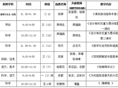 以跨促研 以联促教——星洋学校小学部开展 “三大工程”教学示范课展示活动